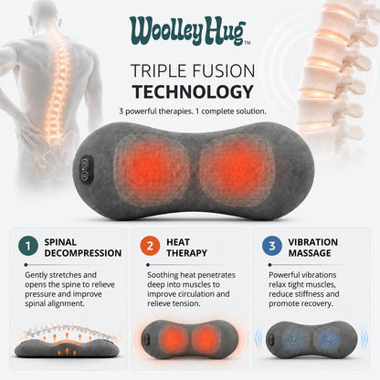 WoolleyHug™ Triple Fusion Back Massager